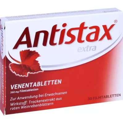ANTISTAX ekstra venetabletter, 30 stk ANTISTAX ekstra venetabletter, 30 stk
