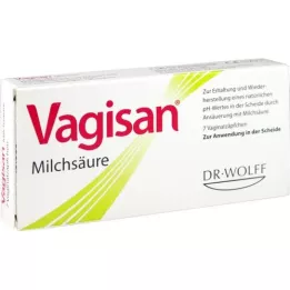 VAGISAN Melkesyre vaginale stikkpiller, 7 stk