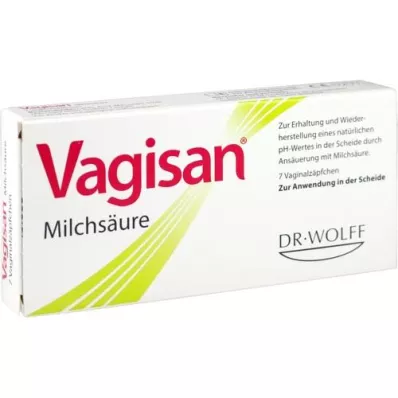VAGISAN Melkesyre vaginale stikkpiller, 7 stk