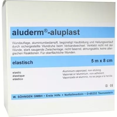 ALUDERM aluplast Wundverb.Pfl.8 cmx5 m strikk, 1 stk