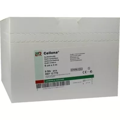 CELLONA Syntetisk bomullsull steril 6 cmx3 m, 8 stk CELLONA Syntetisk bomullsull steril 6 cmx3 m, 8 stk