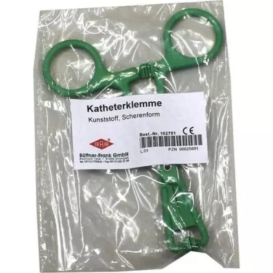 KATHETERKLEMME sakseformet plast, 1 stk KATHETERKLEMME sakseformet plast, 1 stk
