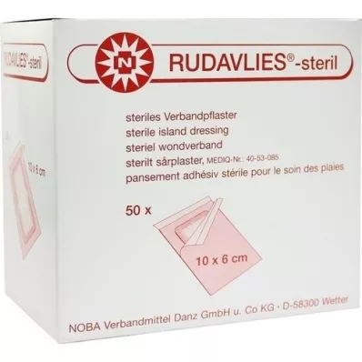 RUDAVLIES-steril bandasjeplaster 6x10 cm, 50 stk RUDAVLIES-steril bandasjeplaster 6x10 cm, 50 stk