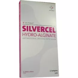 SILVERCEL Hydroalginatbandasje 10x20 cm, 5 stk