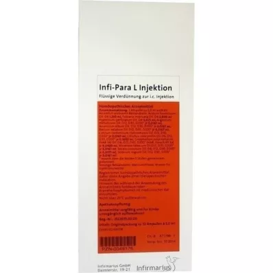 INFI PARA L injeksjonsampuller, 10X5 ml INFI PARA L injeksjonsampuller, 10X5 ml