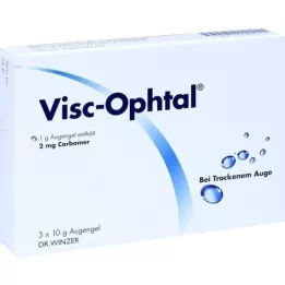 VISC OPHTAL Øyegelé, 3X10 g