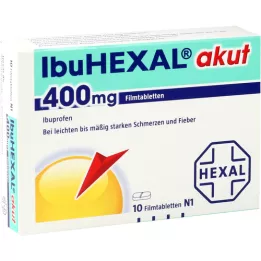 IBUHEXAL akutt 400 filmdrasjerte tabletter, 10 stk