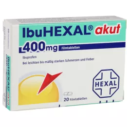 IBUHEXAL akutt 400 filmdrasjerte tabletter, 20 stk