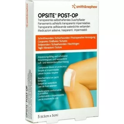 OPSITE Stolpe-OP 5x6,5 cm bandasje, 5 stk