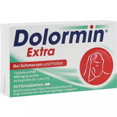 DOLORMIN ekstra filmdrasjerte tabletter, 20 stk