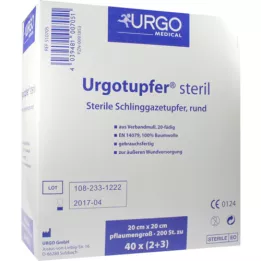 URGOTUPFER plommestørrelse steril 2+3, 200 stk