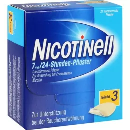 NICOTINELL 7 mg/24 timers plaster 17,5 mg, 21 stk
