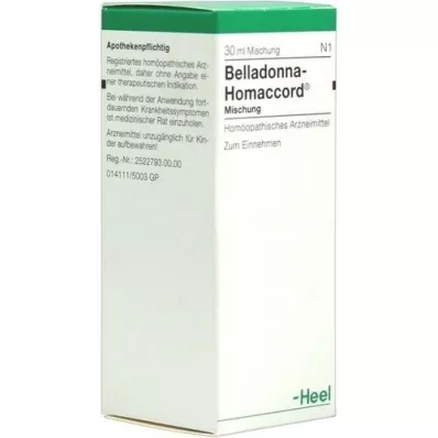 BELLADONNA HOMACCORD Dråper, 30 ml