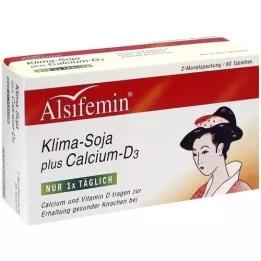 ALSIFEMIN Klima-Soja pluss Calcium D3 tabletter, 60 stk