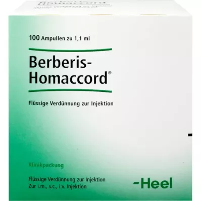 BERBERIS HOMACCORD Ampuller, 100 stk BERBERIS HOMACCORD Ampuller, 100 stk