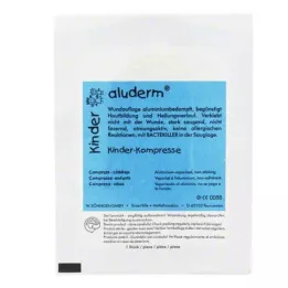 Aluderm barnekompress 4 x 6 cm, 1 stk