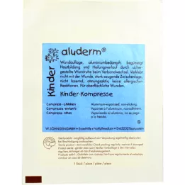 ALUDERM Barnekompresser 6x6 cm, 1 stk