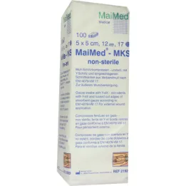 SCHLITZKOMPRESSEN 5x5 cm usteril 12-fold, 100 stk