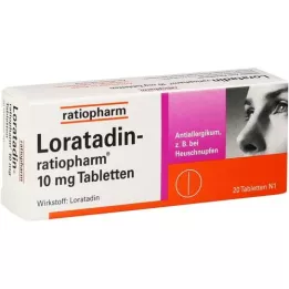 LORATADIN-ratiopharm 10 mg tabletter, 20 stk