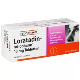 LORATADIN-ratiopharm 10 mg tabletter, 50 stk