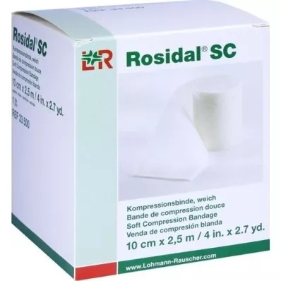 ROSIDAL SC Kompresjonsbandasje myk 10 cmx2,5 m, 1 stk ROSIDAL SC Kompresjonsbandasje myk 10 cmx2,5 m, 1 stk