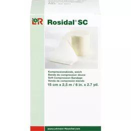 ROSIDAL SC Kompresjonsbandasje myk 15 cmx2,5 m, 1 stk