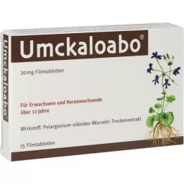 UMCKALOABO 20 mg filmdrasjerte tabletter, 15 stk