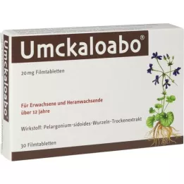 UMCKALOABO 20 mg filmdrasjerte tabletter, 30 stk