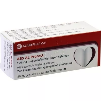 ASS AL Protect 100 mg magesafttabletter, 50 stk ASS AL Protect 100 mg magesafttabletter, 50 stk