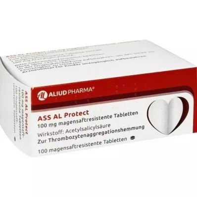 ASS AL Protect 100 mg magesafttabletter, 100 stk ASS AL Protect 100 mg magesafttabletter, 100 stk
