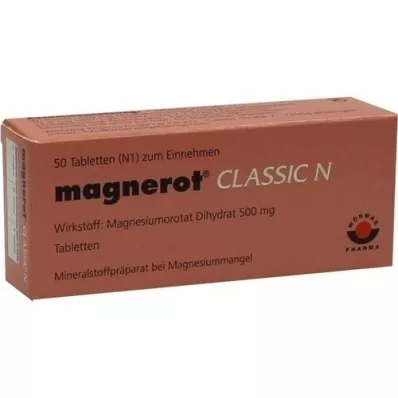 MAGNEROT CLASSIC N tabletter, 50 stk MAGNEROT CLASSIC N tabletter, 50 stk