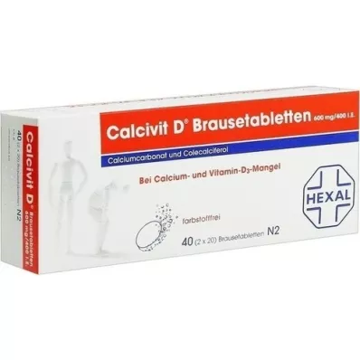 CALCIVIT D brusetabletter, 40 stk CALCIVIT D brusetabletter, 40 stk