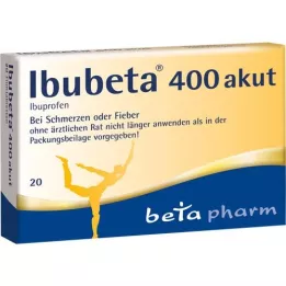 IBUBETA 400 akutte filmdrasjerte tabletter, 20 stk
