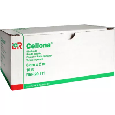 CELLONA Gipsbandasjer 8 cmx2 m, 10 stk CELLONA Gipsbandasjer 8 cmx2 m, 10 stk