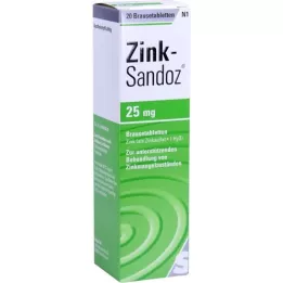 ZINK SANDOZ Brusetabletter, 20 stk