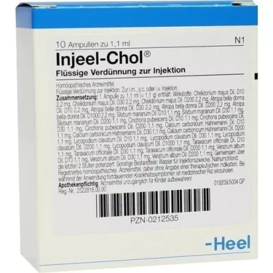 INJEEL Chol ampuller, 10 stk INJEEL Chol ampuller, 10 stk