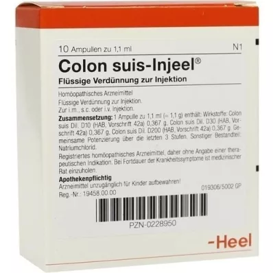 COLON SUIS Injeel ampuller, 10 stk COLON SUIS Injeel ampuller, 10 stk