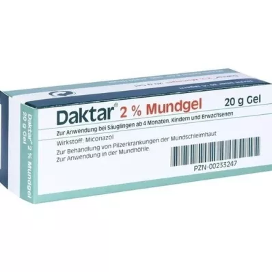 DAKTAR 2 % munngelé, 20 g DAKTAR 2 % munngelé, 20 g