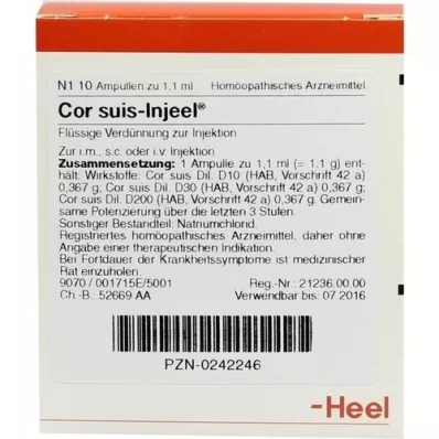 COR SUIS Injeel ampuller, 10 stk COR SUIS Injeel ampuller, 10 stk