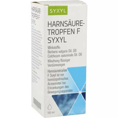 HARNSÄURETROPFEN F Syxyl-løsning, 100 ml HARNSÄURETROPFEN F Syxyl-løsning, 100 ml
