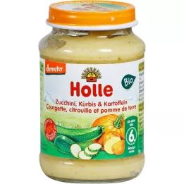 HOLLE Zucchini og gresskar med poteter, 190 g