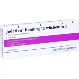 JODETTEN Henning 1x ukentlige tabletter, 28 stk