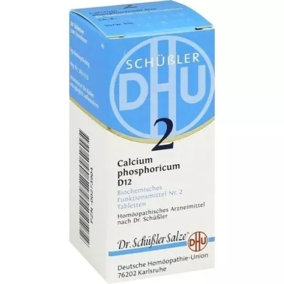 BIOCHEMIE DHU 2 Calcium phosphoricum D 12 tabletter, 80 stk BIOCHEMIE DHU 2 Calcium phosphoricum D 12 tabletter, 80 stk