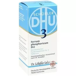 BIOCHEMIE DHU 3 Ferrum phosphoricum D 12 tabletter, 80 stk