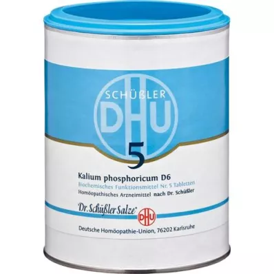 BIOCHEMIE DHU 5 Kaliumfosfor D 6 tabletter, 1000 tabletter BIOCHEMIE DHU 5 Kaliumfosfor D 6 tabletter, 1000 tabletter