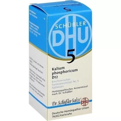 BIOCHEMIE DHU 5 Kalium phosphoricum D 12 tabletter, 80 stk BIOCHEMIE DHU 5 Kalium phosphoricum D 12 tabletter, 80 stk