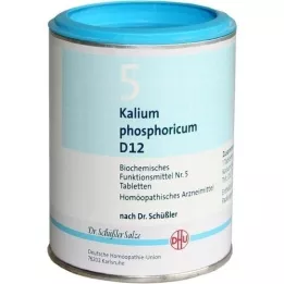 BIOCHEMIE DHU 5 Kalium phosphoricum D 12 tabletter, 1000 stykker