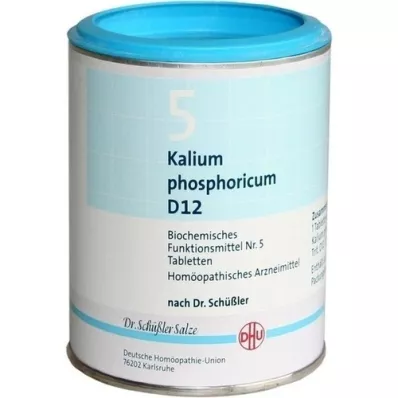 BIOCHEMIE DHU 5 Kalium phosphoricum D 12 tabletter, 1000 stykker BIOCHEMIE DHU 5 Kalium phosphoricum D 12 tabletter, 1000 stykker