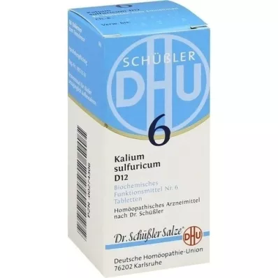 BIOCHEMIE DHU 6 kalium sulfuricum D 12 tabletter, 80 stk BIOCHEMIE DHU 6 kalium sulfuricum D 12 tabletter, 80 stk