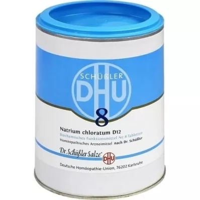 BIOCHEMIE DHU 8 natriumkloratum D 12 tabletter, 1000 stykker